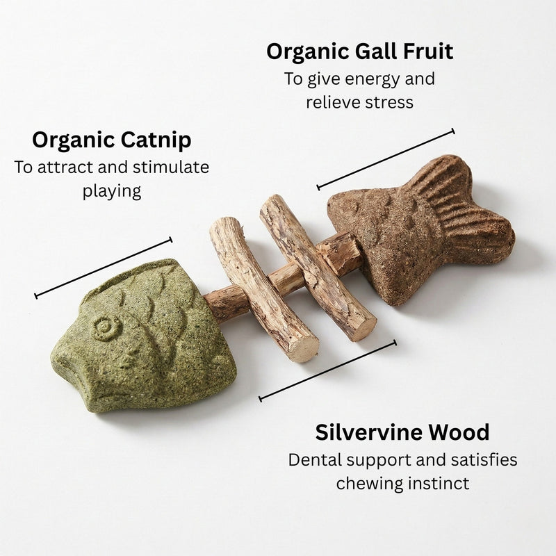 Catnip & Silvervine Chew detail view