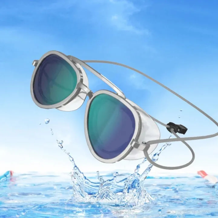 Premium Aviator Swim Goggles | Anti-Leak Wide View Training Mask