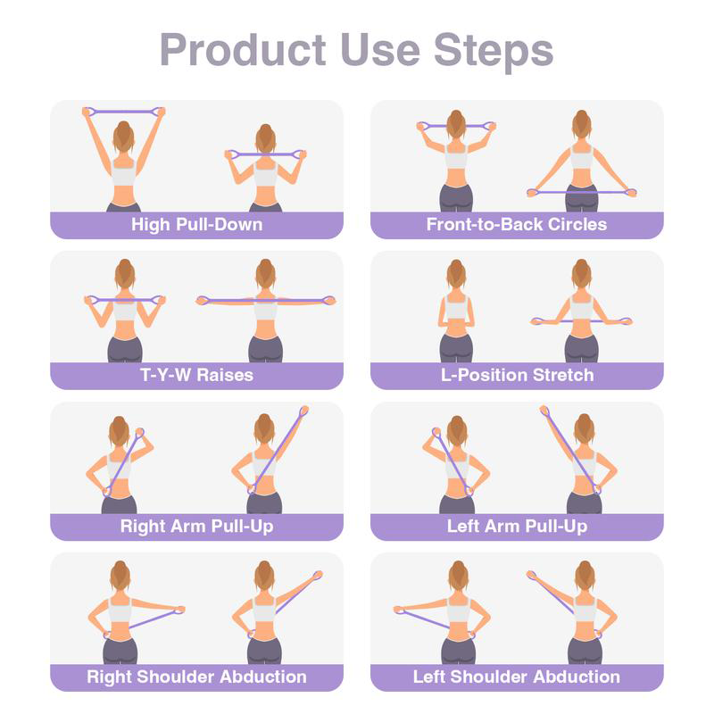 Figure 8 Resistance Bands – Silicone Exercise Bands for Women detail view
