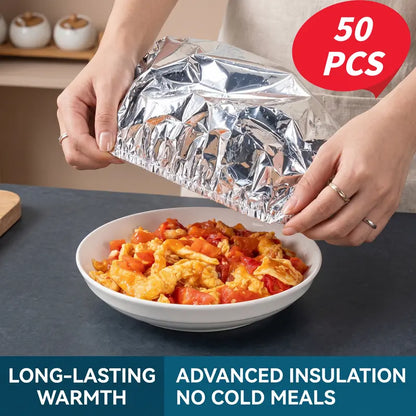🧑‍🍳50K+ SOLD!✨ 💝Aluminum Foil Heat-retaining Cover (50pcs)