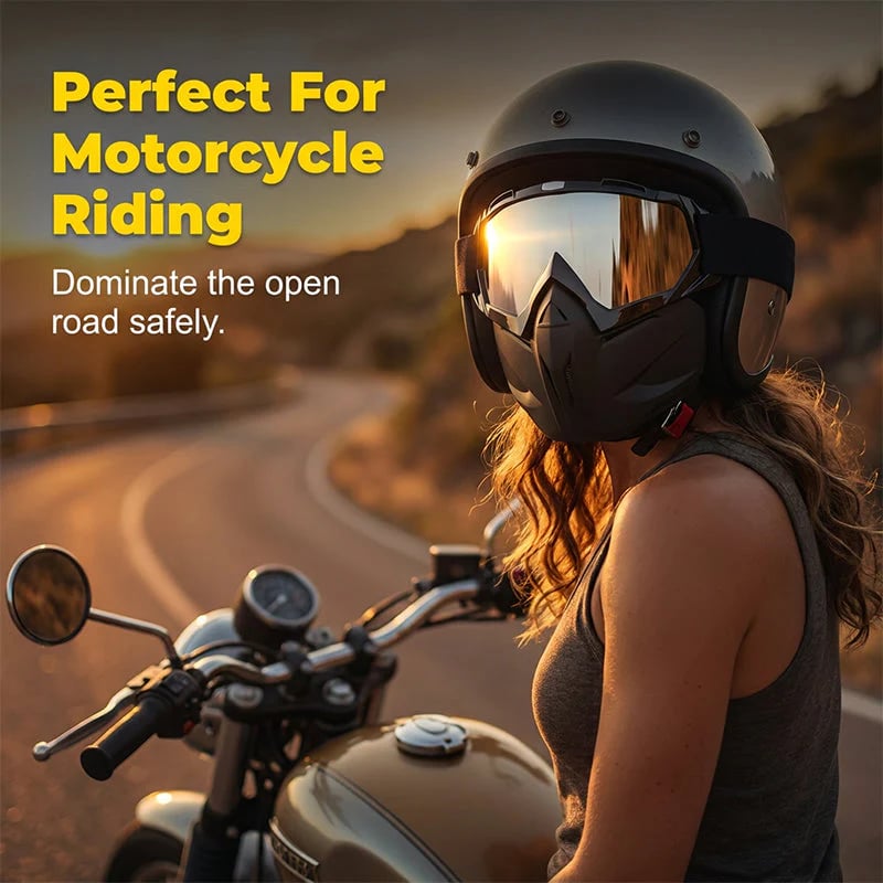 Full-Face Safety Goggles with Wide Vision Protection detail view