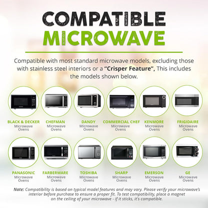 Beazonbazaar Magnetic Splatter Cover That Stores Inside Your Microwave