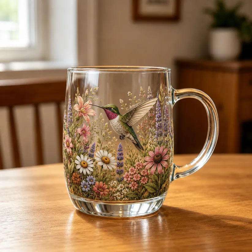🌸 Limited Edition 2026 Garden Morning Bliss Glass Cup Collection ☕🐦