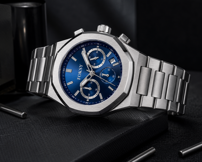 Foksy Luxury Quartz Wristwatch |  Where Heritage Meets Luxury detail view