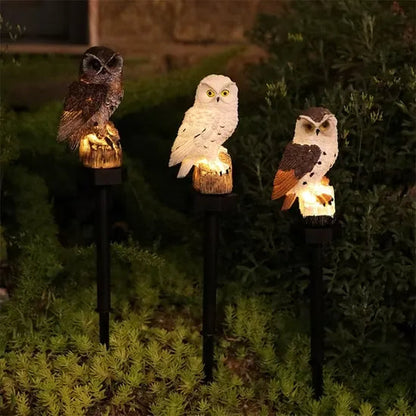 🔥Big Sale - 50% OFF🔥Waterproof Solar Owl Light – LED Pathway Light for Lawn, Garden & Outdoor Decor