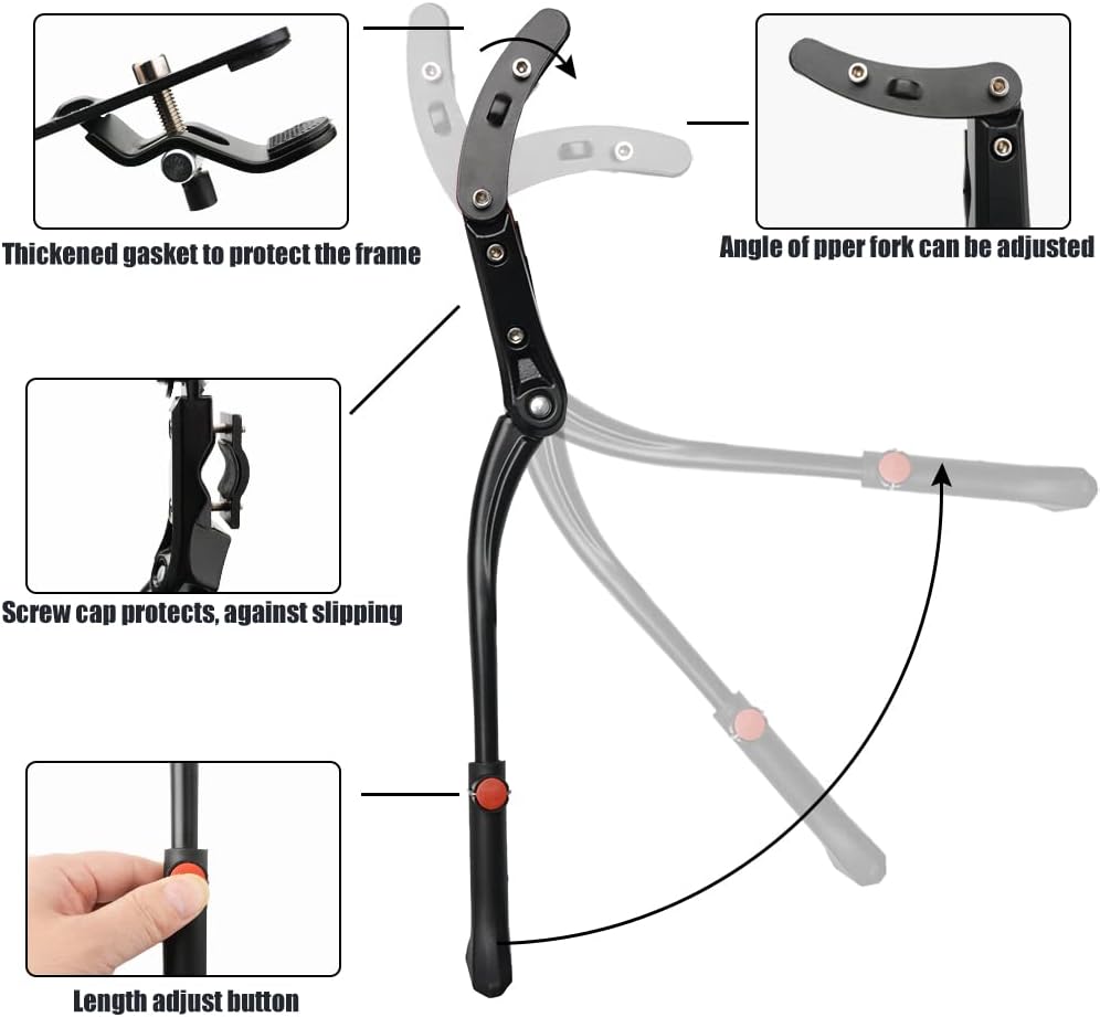 ✨ Premium Adjustable Bike Kickstand – Stability Meets Durability