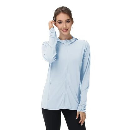 🎖️Women's Lightweight Long-Sleeved Sunscreen Hoodie Jacket