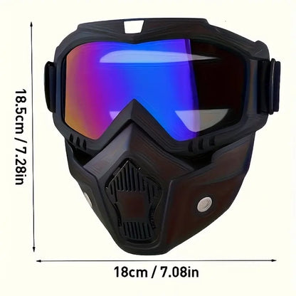 Full-Face Safety Goggles with Wide Vision Protection