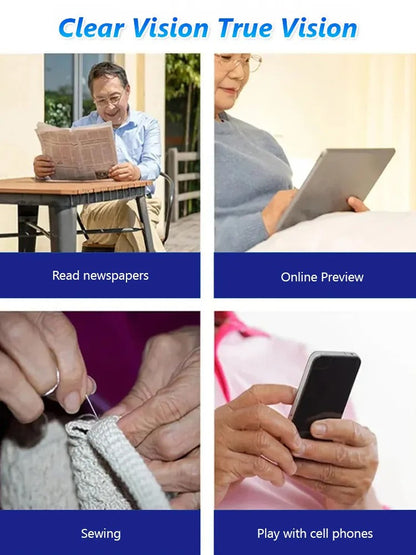Lowest price of 2026 🔥 High-end titanium alloy frameless reading glasses with beveled edges 👍 Blocks blue light, radiation, and ultraviolet rays, relieving eye fatigue 👓️